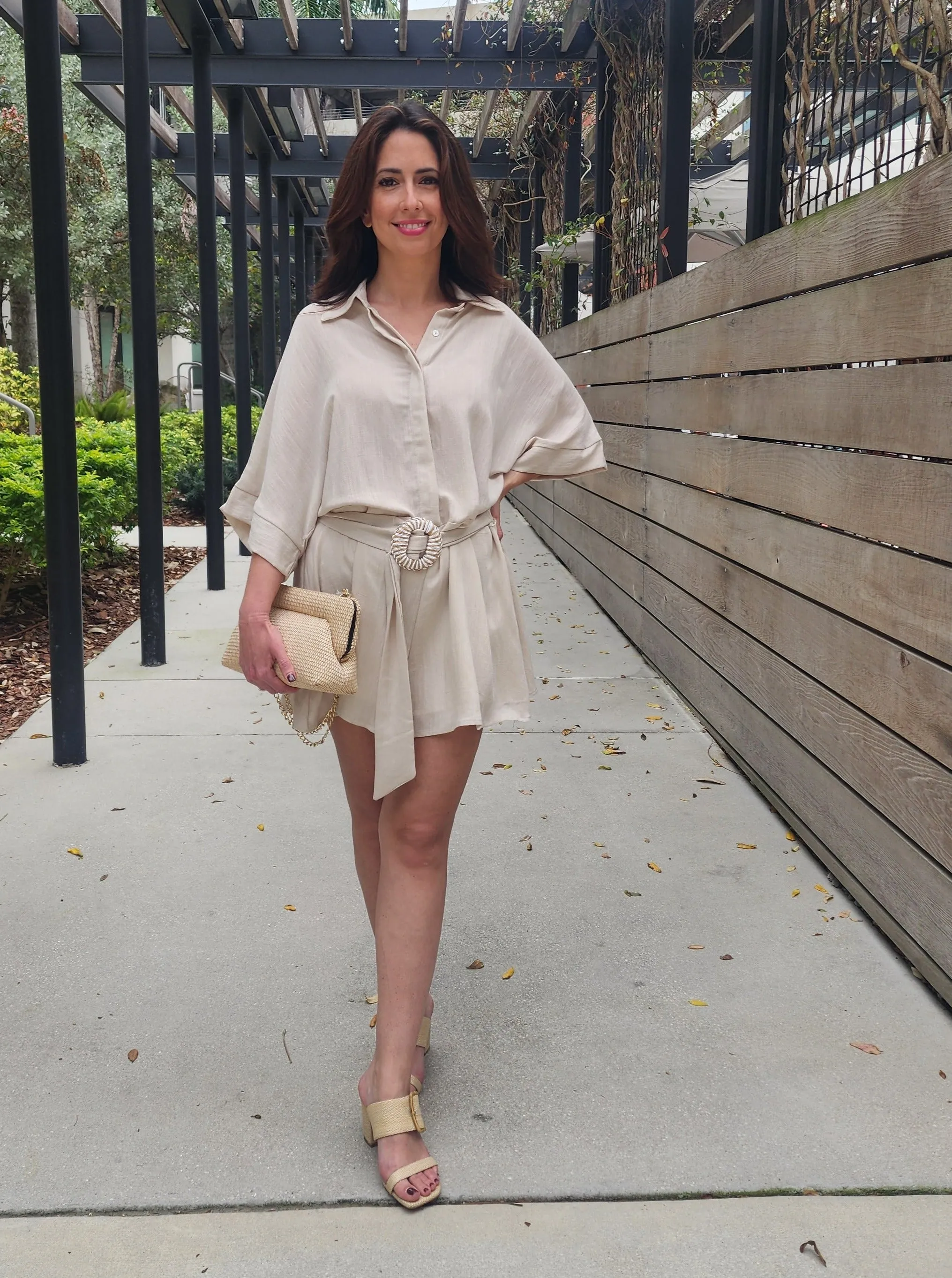 Breezy Belted Romper- Final Sale