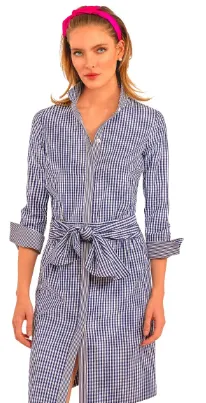 Breezy Blouson Gingham Dress  DRBBGH
