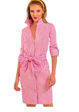 Breezy Blouson Gingham Dress  DRBBGH