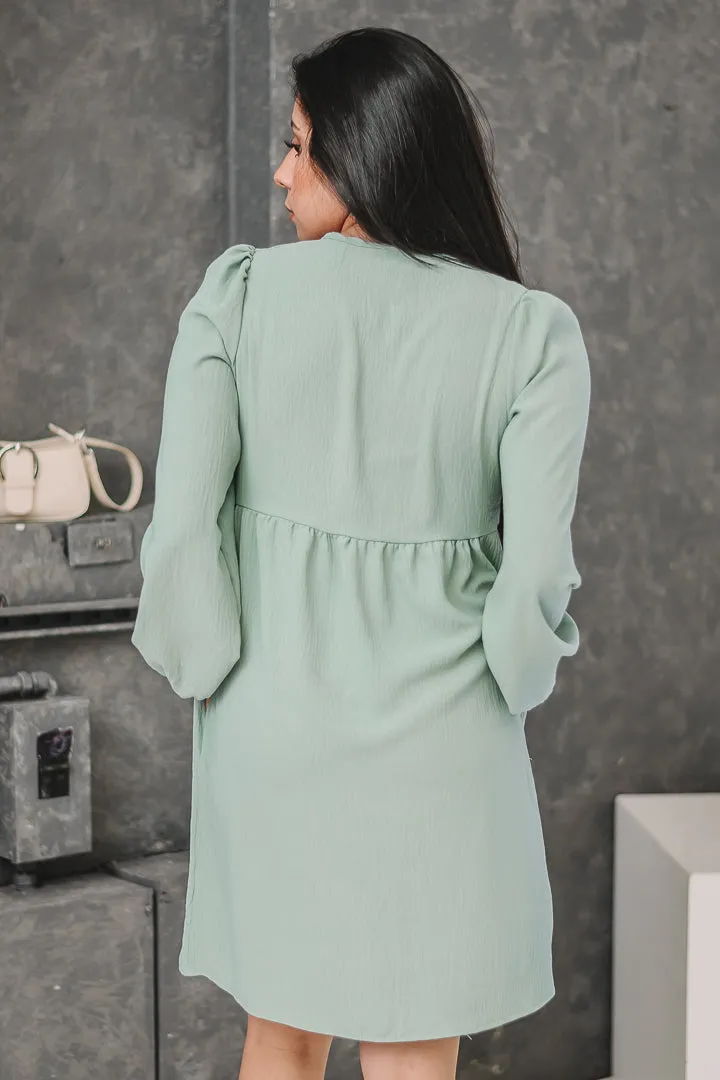 Breezy Bow Baby Doll Dress | Aloe