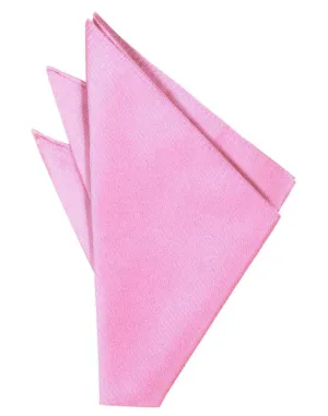 Bubblegum Solid Twill Pocket Square