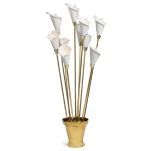 Calla Lily Flower Lamp by Angelo Lelii, Italy 1960’s