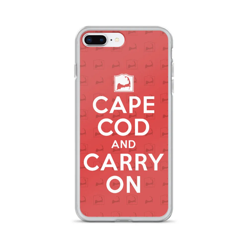Cape Cod And Carry On Red iPhone Case