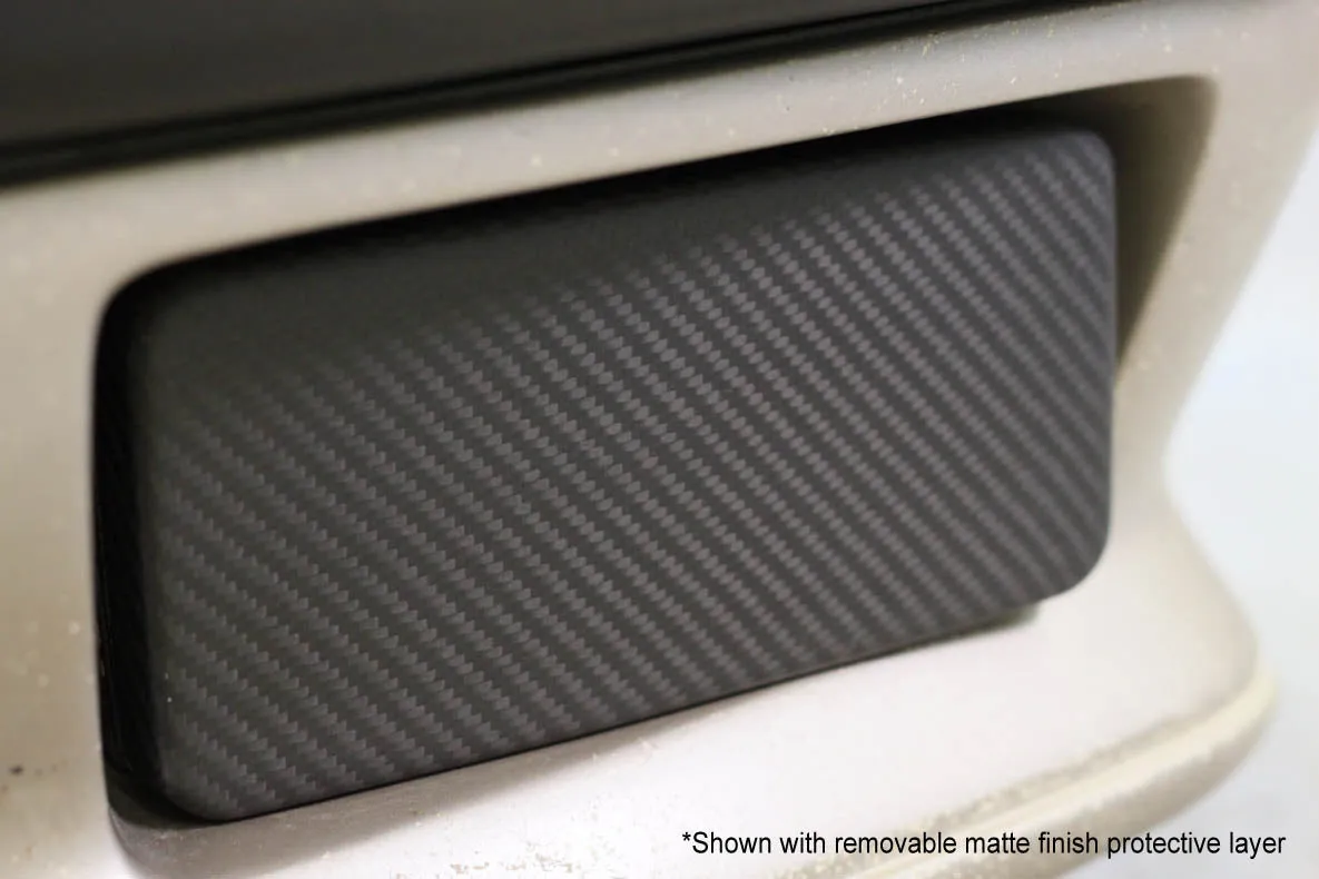 Carbon fiber fog light covers -  For AMG 'Version 2' bumper (W201 & W124)