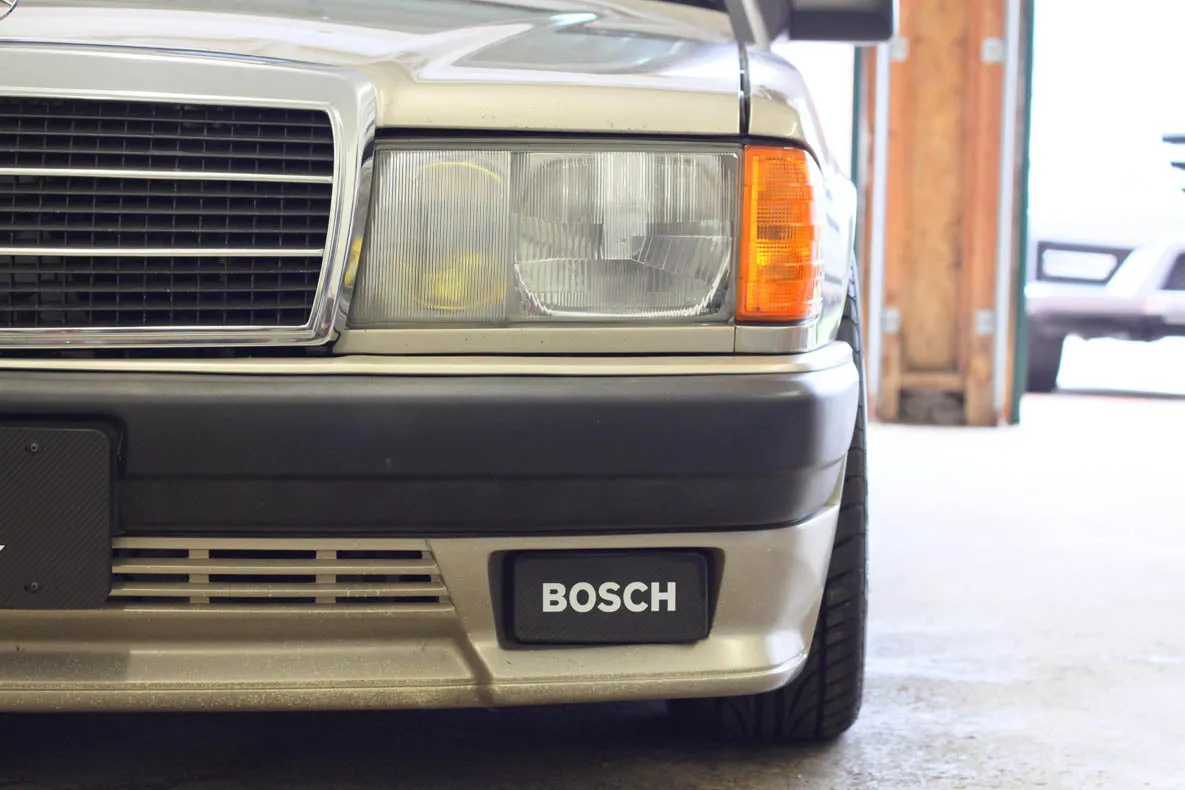 Carbon fiber fog light covers -  For AMG 'Version 2' bumper (W201 & W124)