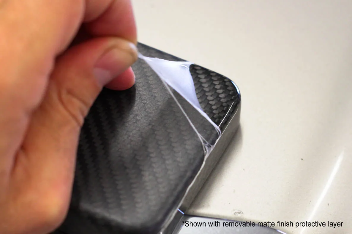 Carbon fiber fog light covers -  For AMG 'Version 2' bumper (W201 & W124)