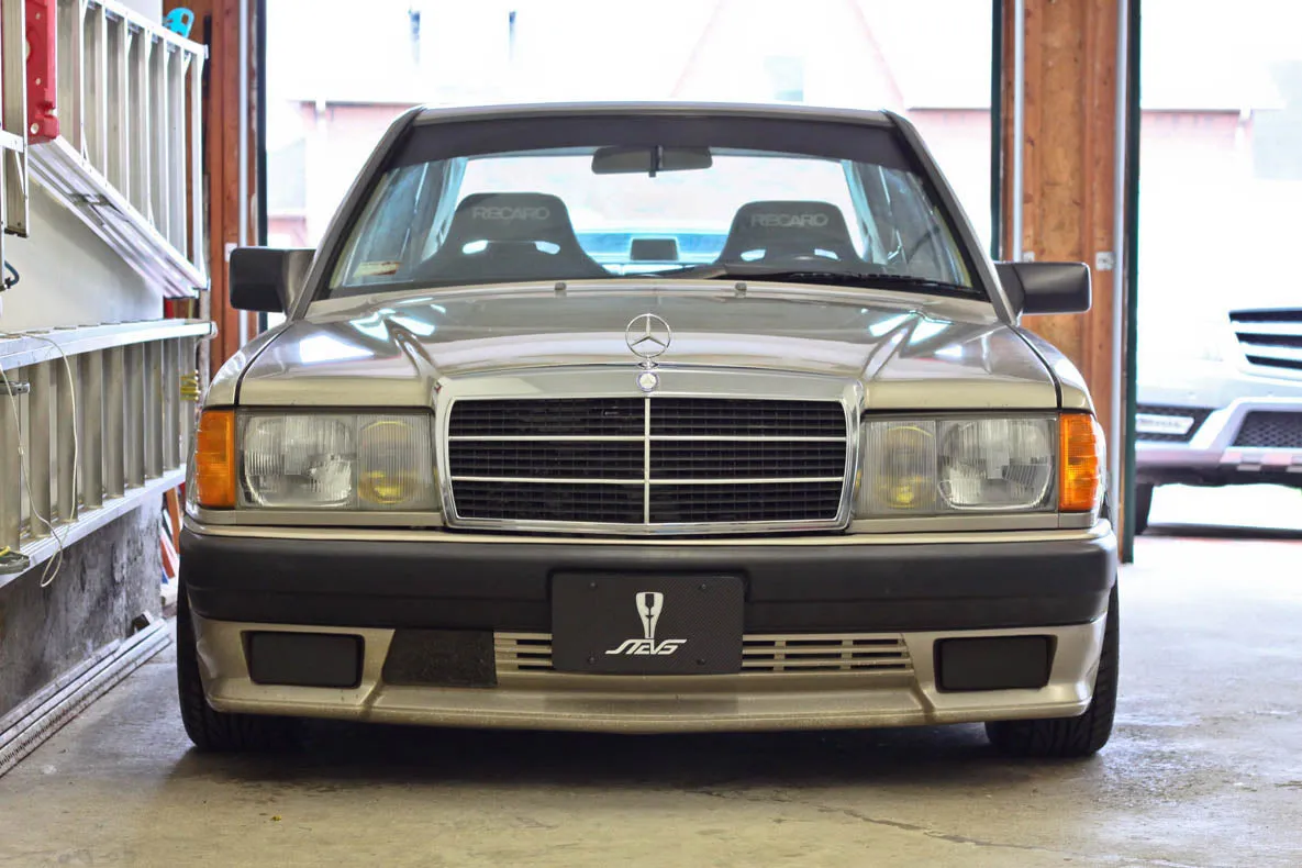 Carbon fiber fog light covers -  For AMG 'Version 2' bumper (W201 & W124)