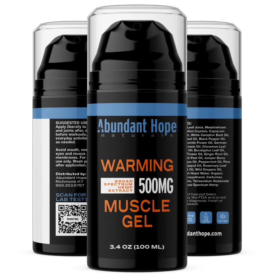 CBD Warming Muscle Gel Pump 500mg
