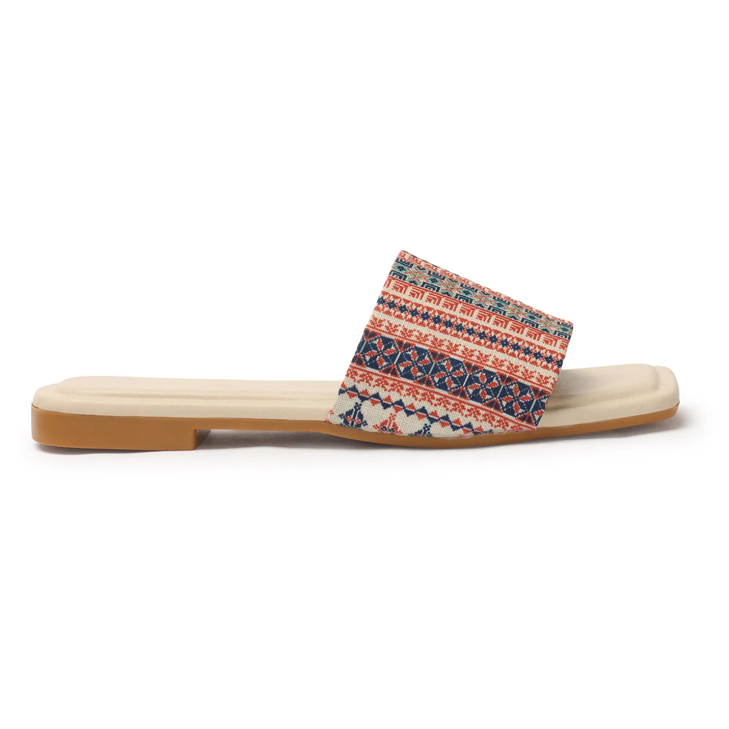 Chic Soft & Comfortable Casual Multicolor Printed Flats Slippers