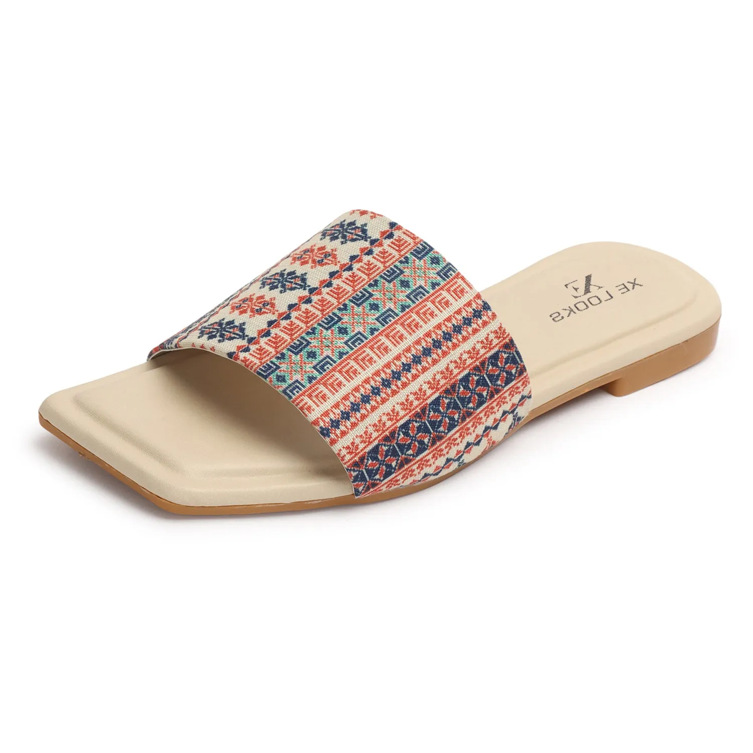 Chic Soft & Comfortable Casual Multicolor Printed Flats Slippers