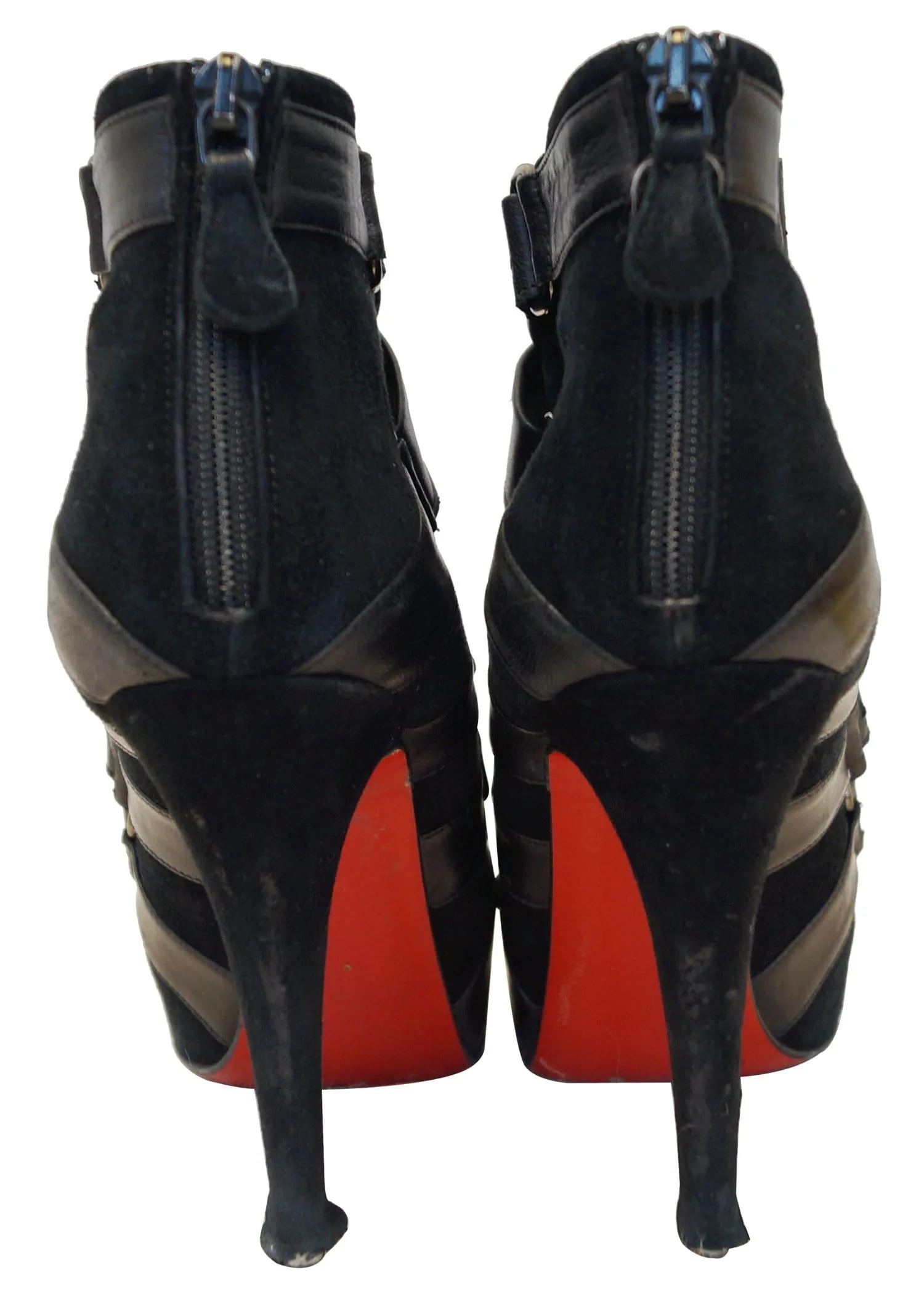 Christian Louboutin Nitoinimoi Bandage 120mm Ankle Boots Size 35.1/2 - Sale