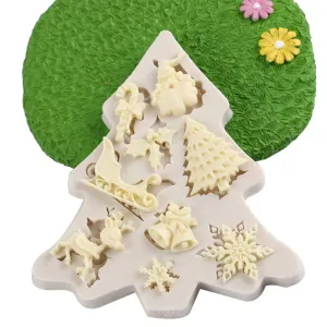 Christmas Tree Pine Tree Silicone Mold Cake Decorating Tool for Crafts, Resin, Polymer Clay.