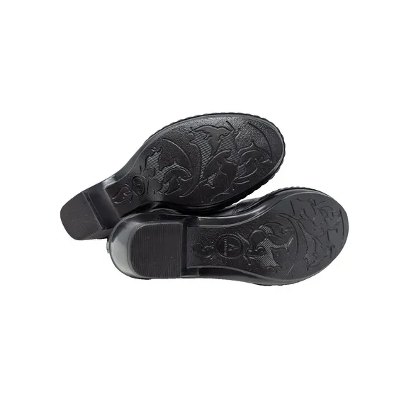 Clarks Artisan Sugar Sky Black Leather Slip On Shoes Pumps Women's Size 7M