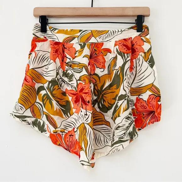 Cleobella Almati Short Tropical Boho Tie Front Resort size M