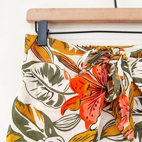 Cleobella Almati Short Tropical Boho Tie Front Resort size M