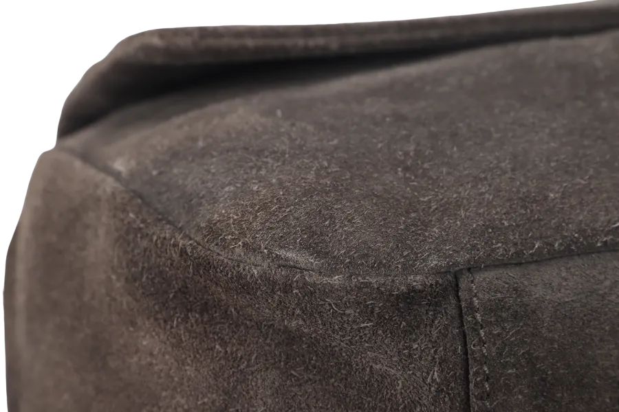 COCCINELLE GRAY COLOR SUEDE 2 WAY USE BAG WITH DUST COVER