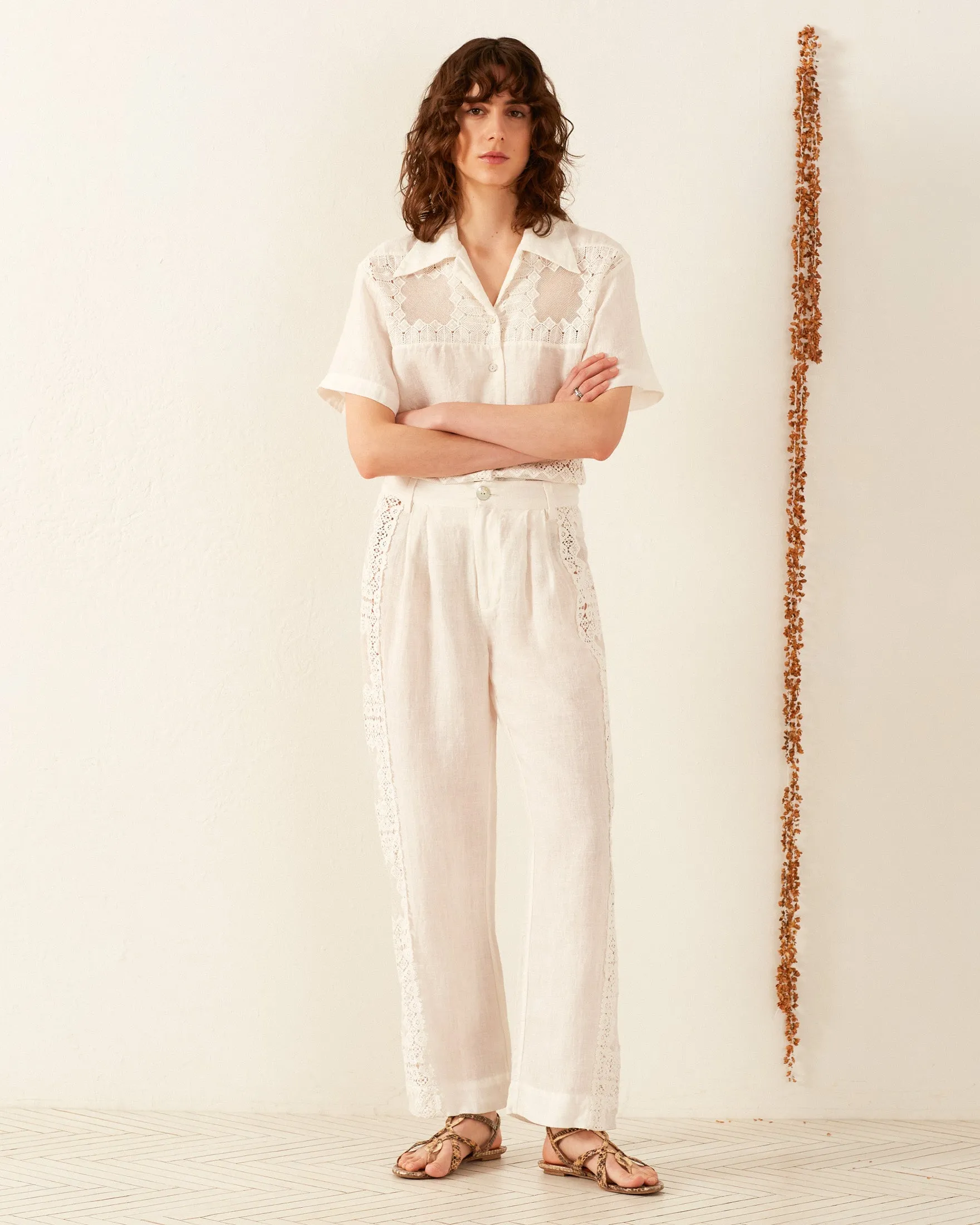 Colette Picnic Eyelet Pant