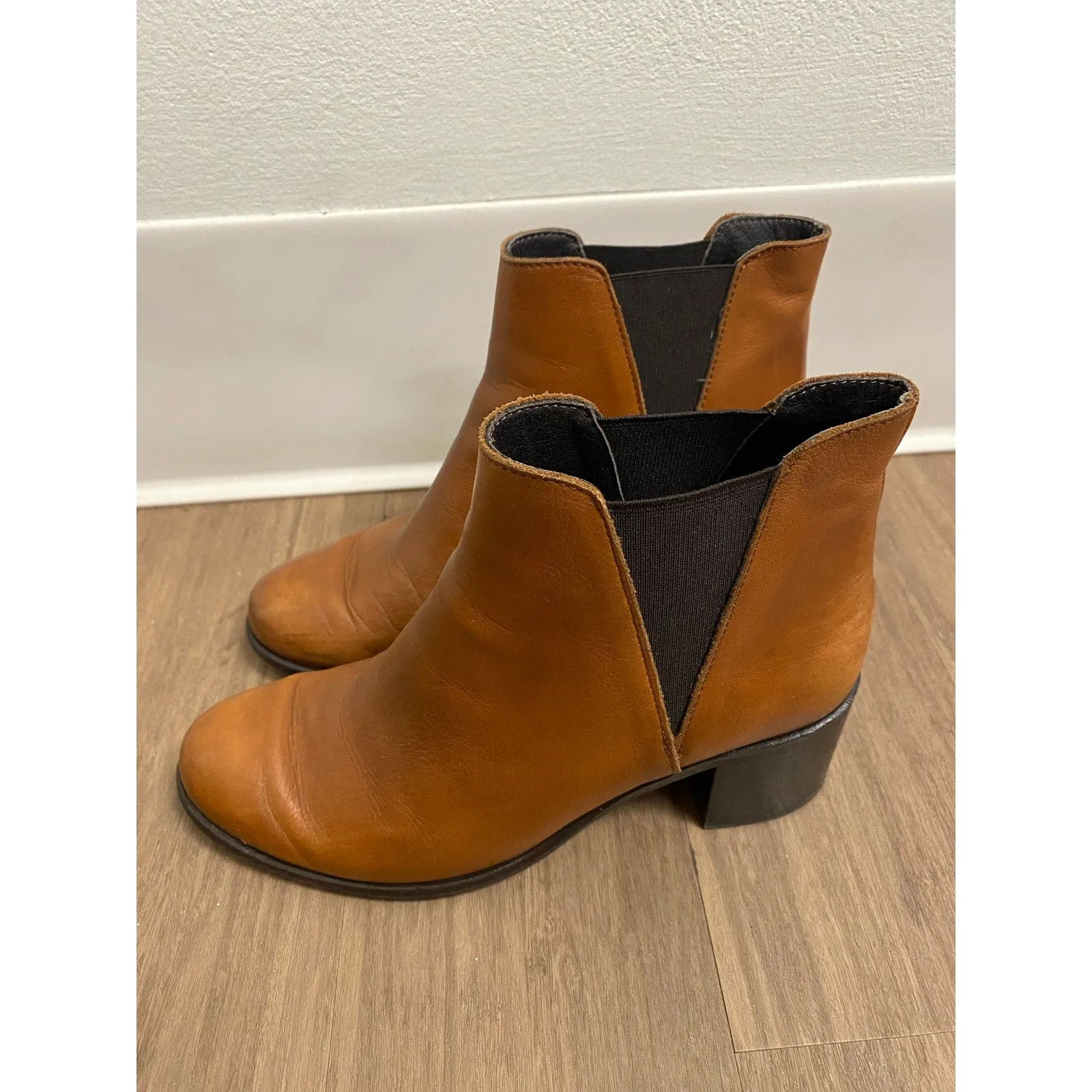 Cordani Brown Leather Booties size 38 (European) 8 (US)