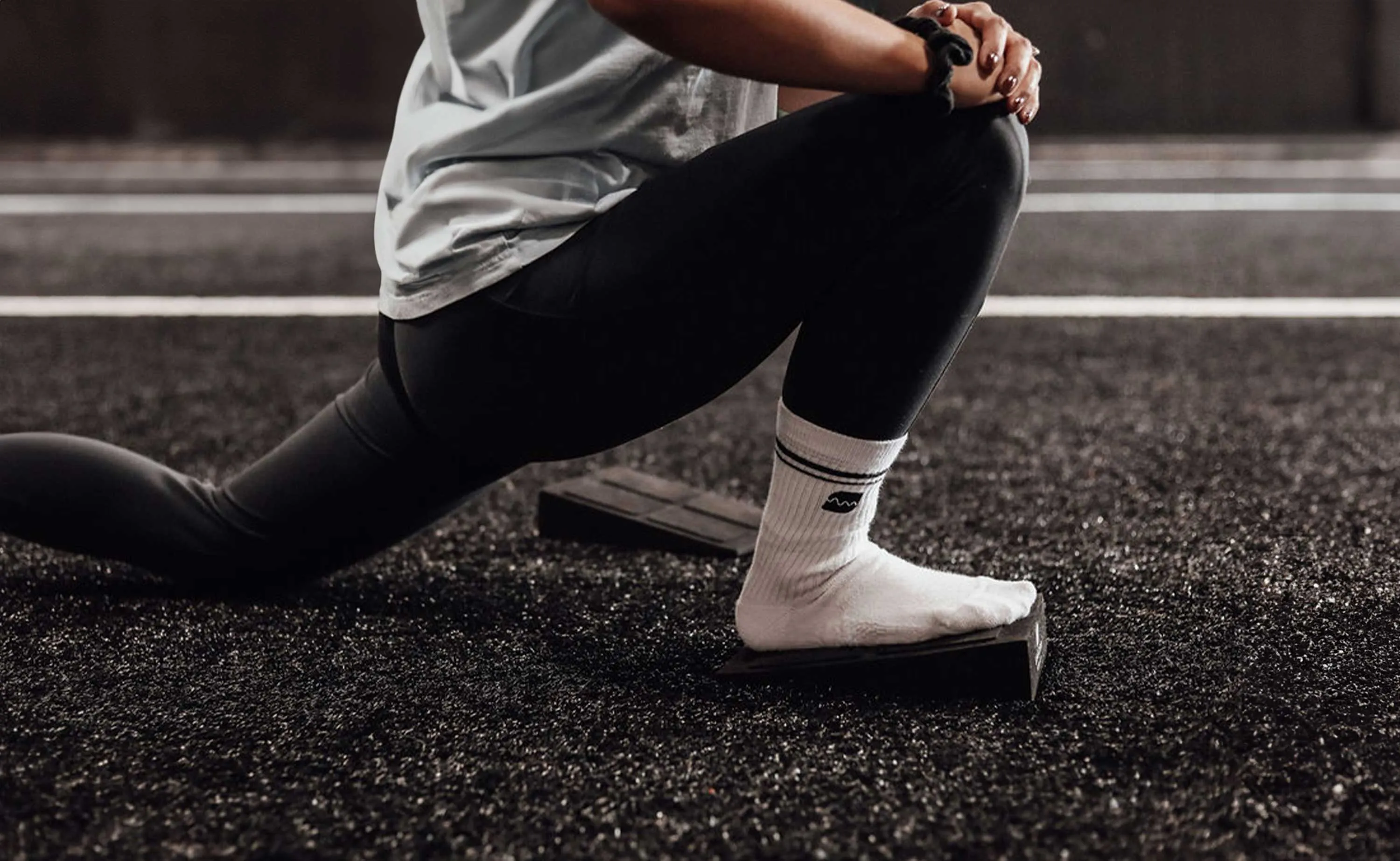 Crew Socken Breite Zehenbox (1 Paar) - White