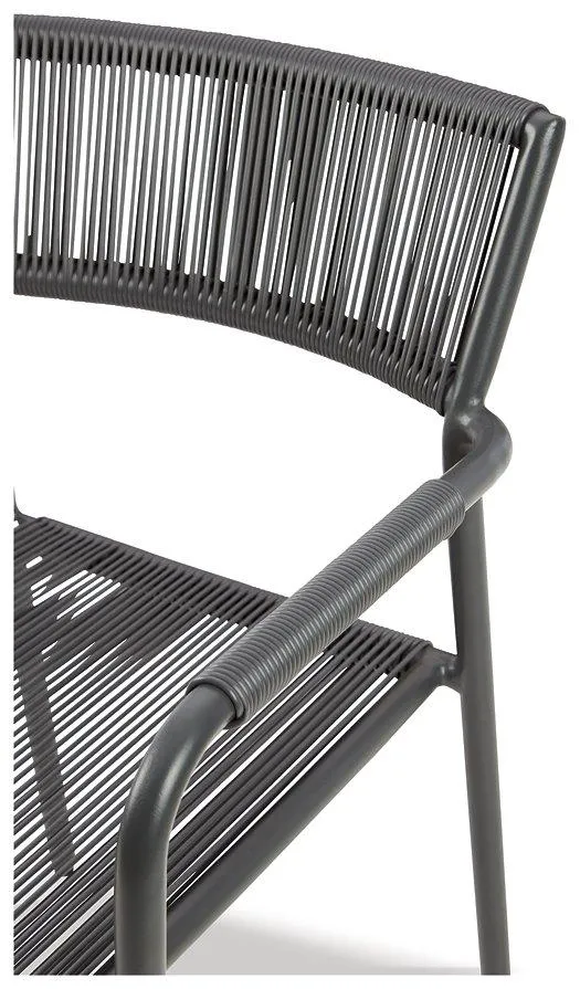 Crystal Breeze Gray 3-Piece Table and Chair Set