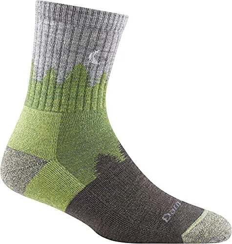 Darn Tough Womens 1971 Treeline Micro Crew Midweight with Cushion Merino Wool Socks