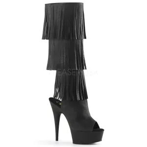 DELIGHT-2019-3  Black Faux Leather/Black Matte