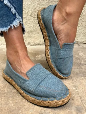Denim Espadrille