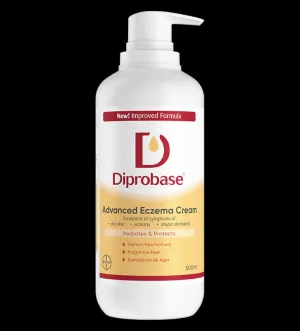 DIPROBASE Advanced Eczema Cream - 500ml (Treatment of Eczema and other skin dryness)