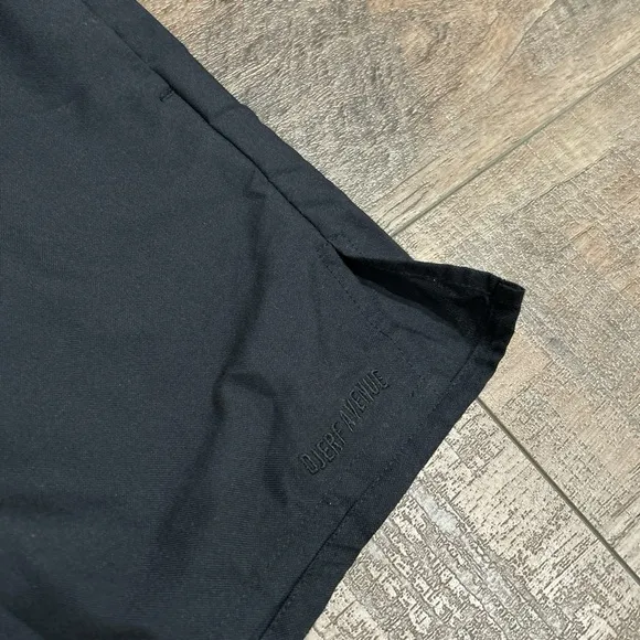 Djerf Avenue black breezy shorts in organic cotton
