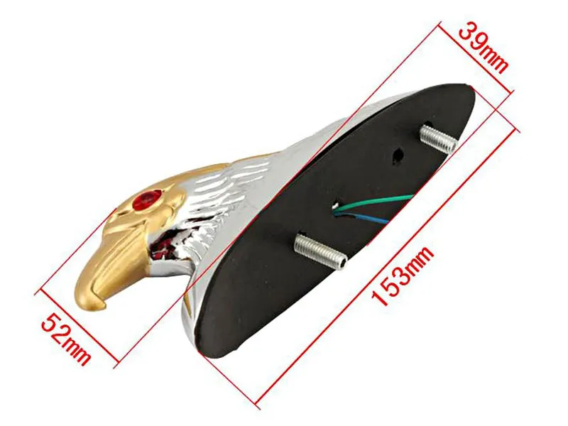 Eagle Head Fender Light Ornament for Harley Chopper