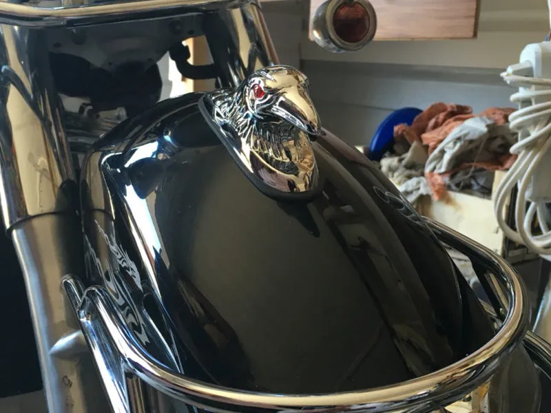Eagle Head Fender Light Ornament for Harley Chopper