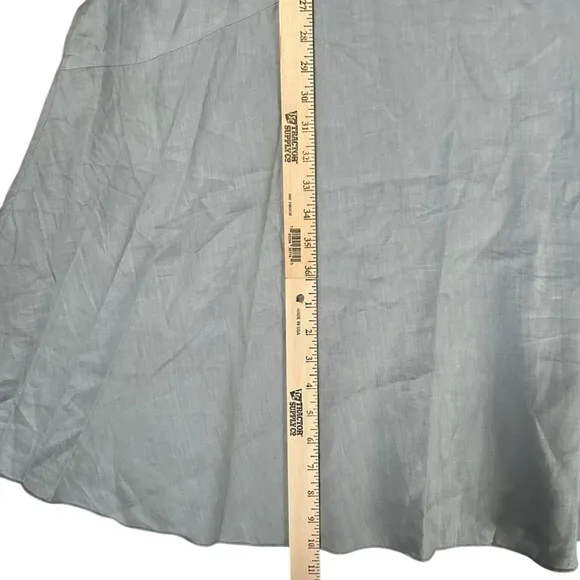 Eileen Fisher Women’s Organic Handkerchief Linen Tank Midi Dress Dawn Light Blue
