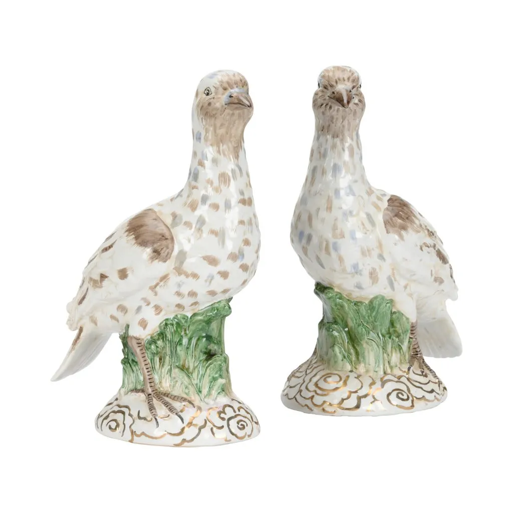 Elegant Ceramic Dove Set of 2