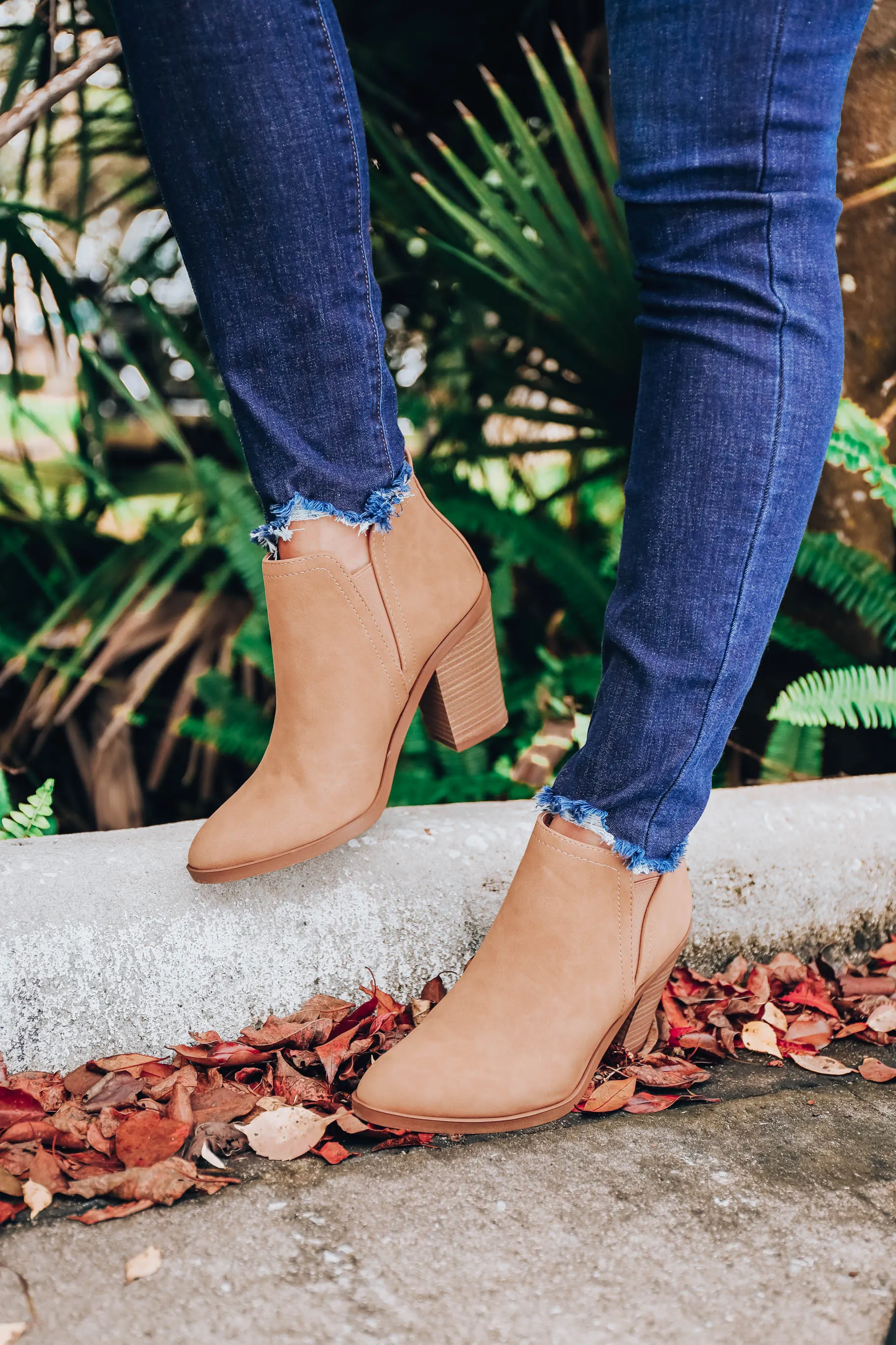 Endless Suede Ankle Bootie - Dk Sand