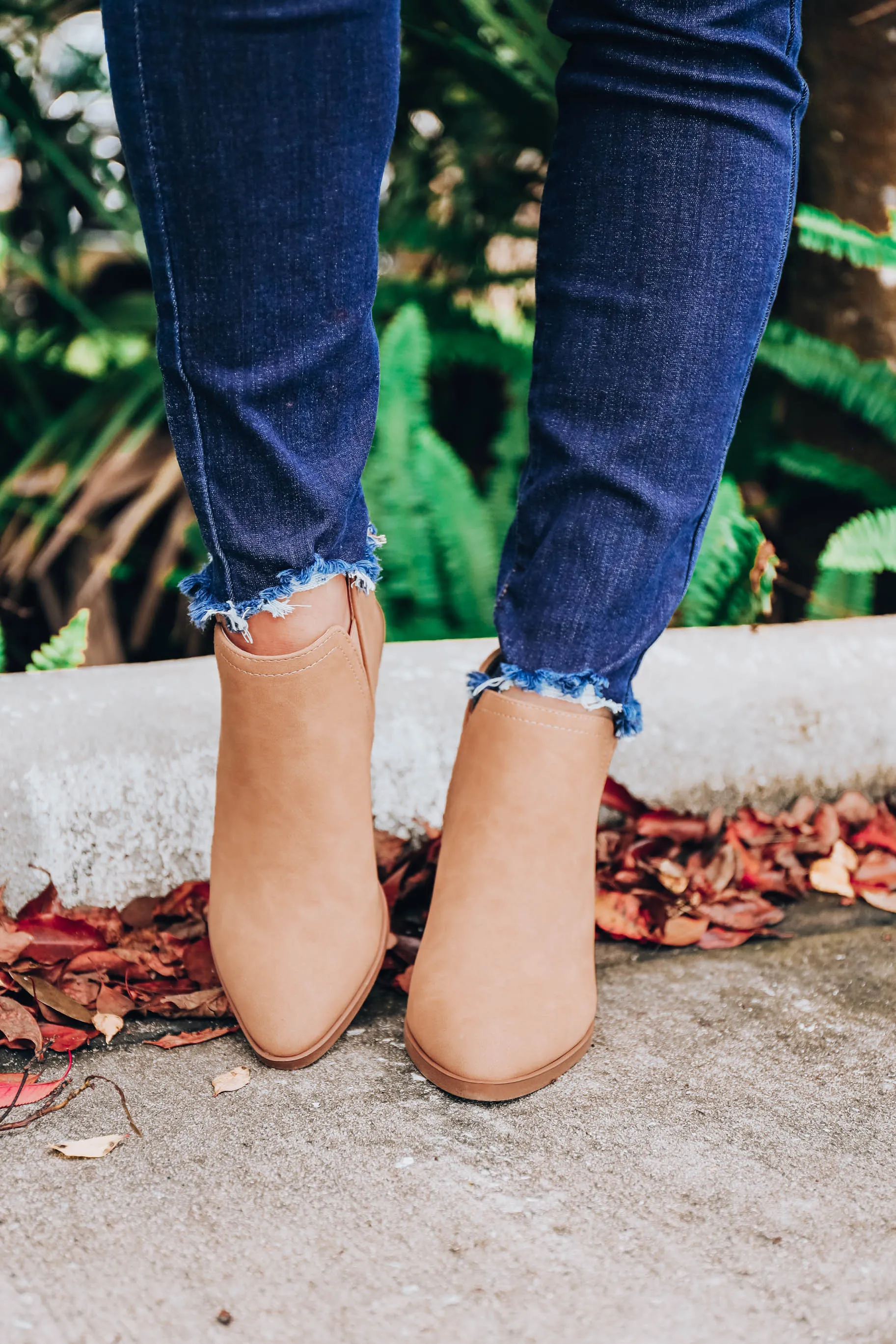 Endless Suede Ankle Bootie - Dk Sand