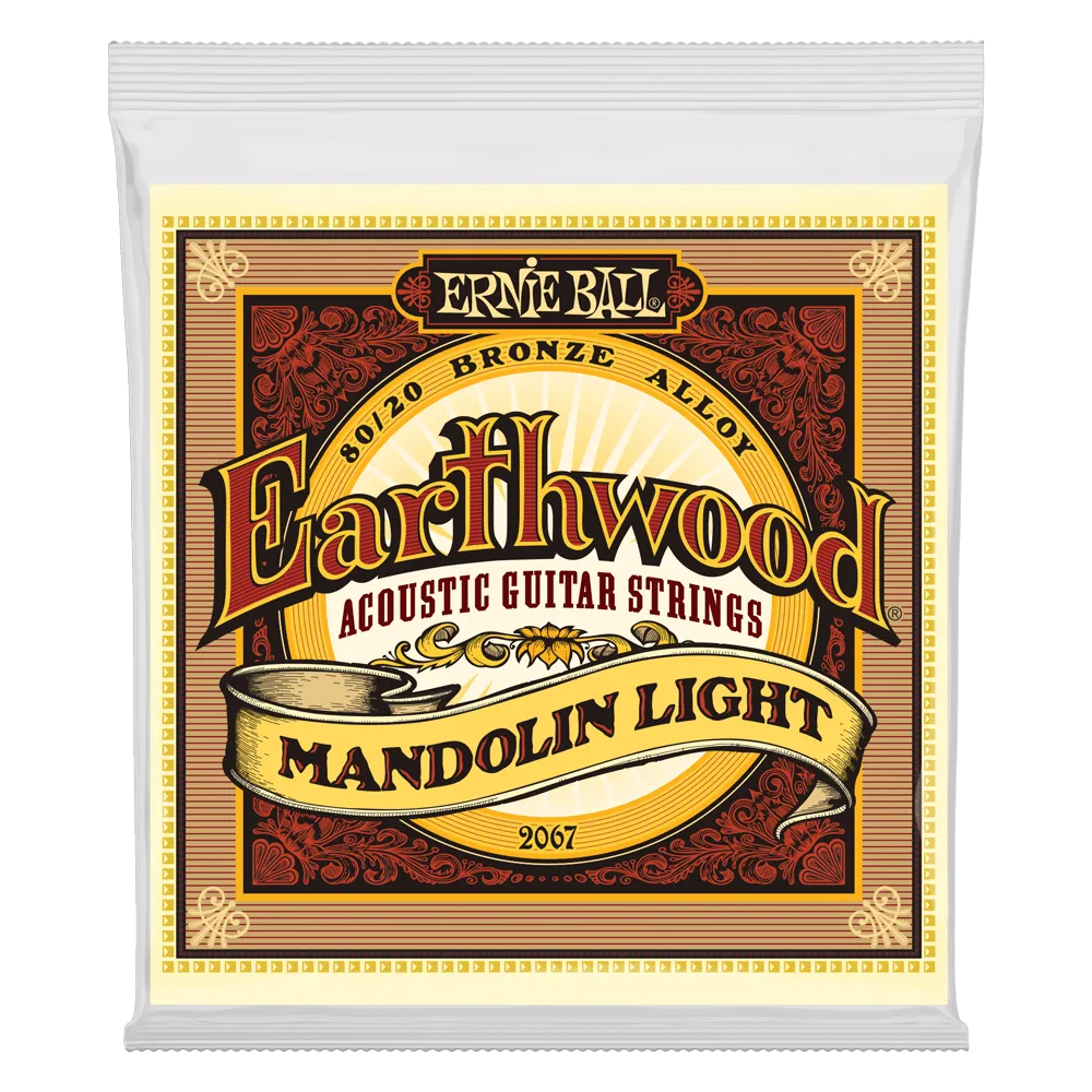 Ernie Ball Earthwood Mandolin Light Loop End 80/20 Bronze Acoustic Guitar String, 9-34 Gauge