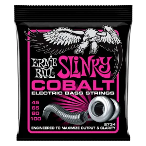 Ernie Ball Super Slinky Cobalt Electric Bass Strings - 45-100 Gauge