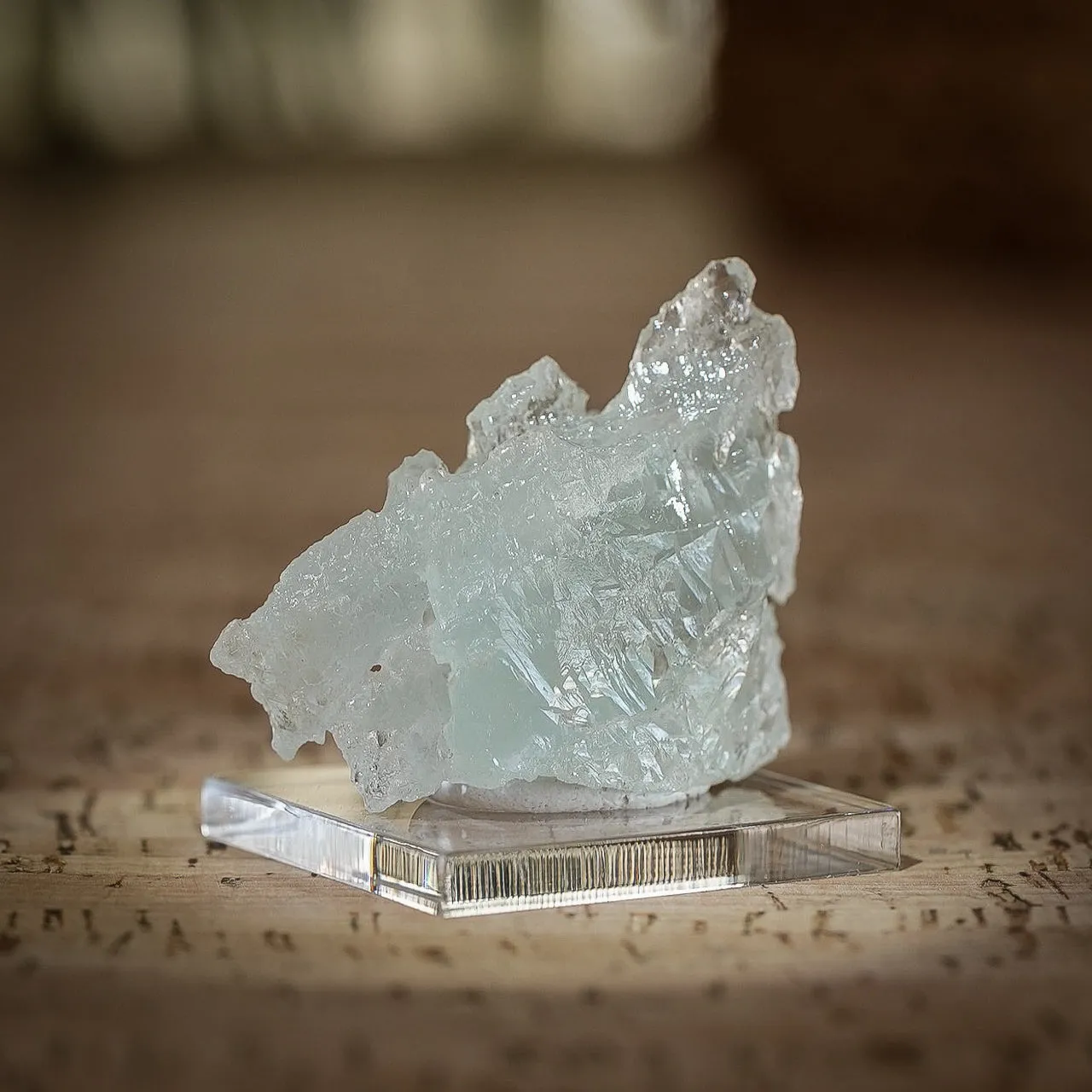 Etched Beryl var. Aquamarine, Minas Gerais, Brazil, 146ct