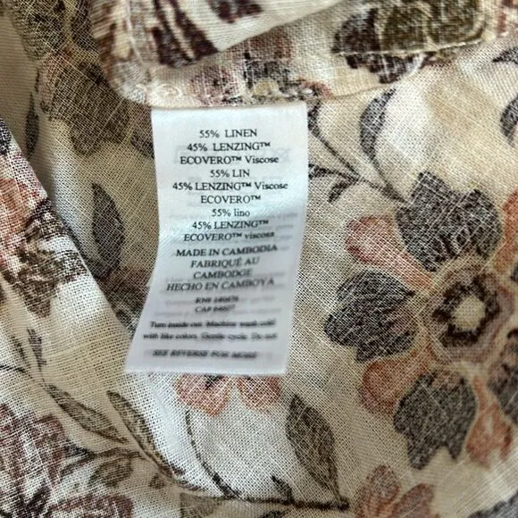 FAHERTY Willow Dress - Taos Floral, Size Large, Taos Floral, NWOT Display dress