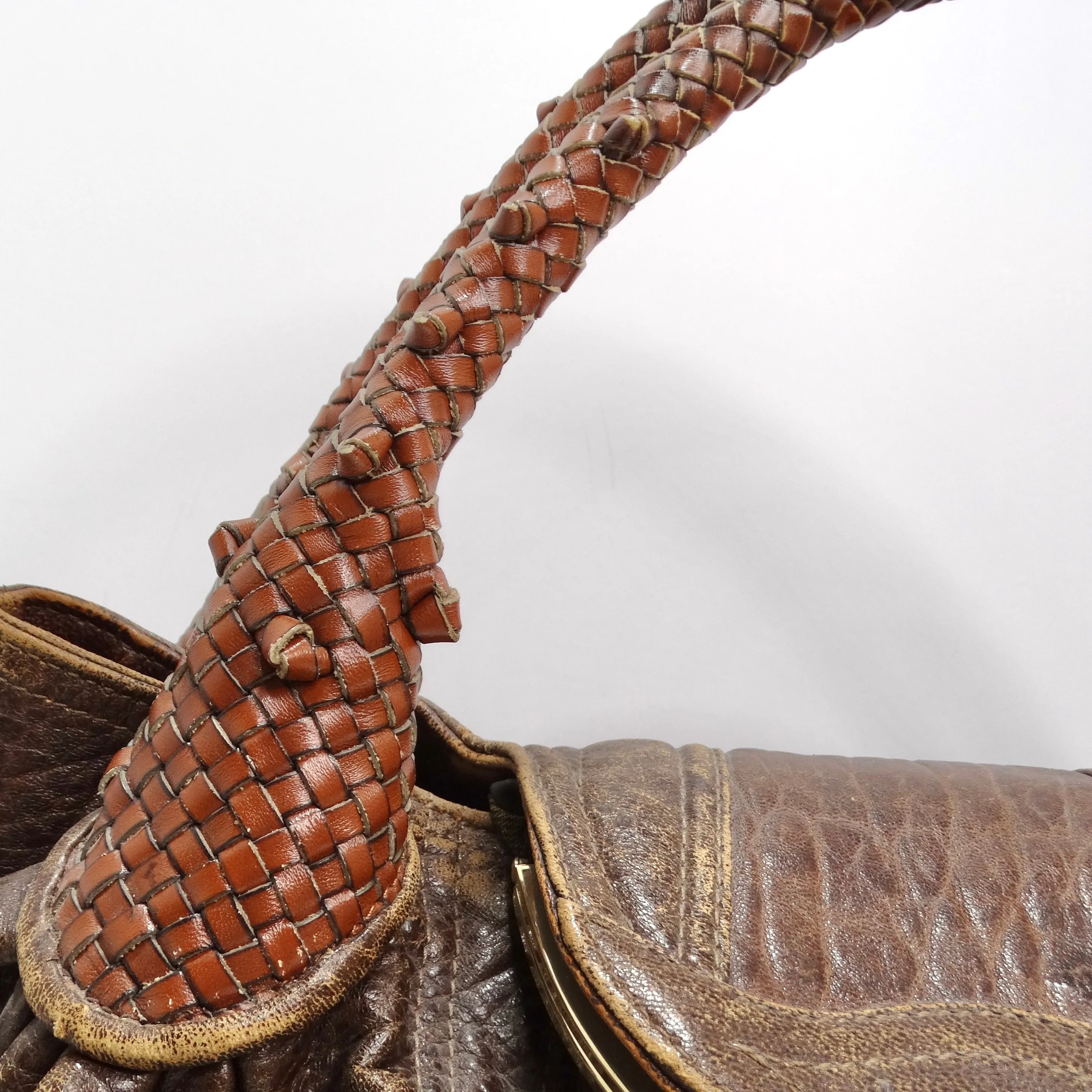 Fendi Brown Leather Spy Shoulder Bag
