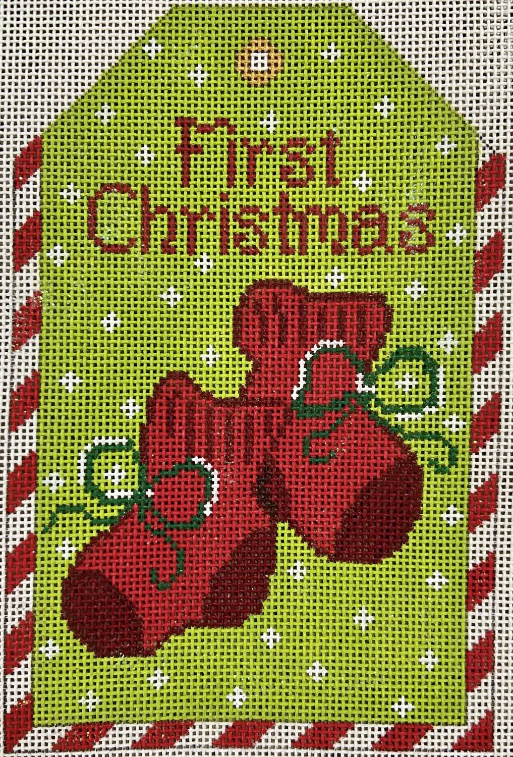 First Christmas Red Booties
