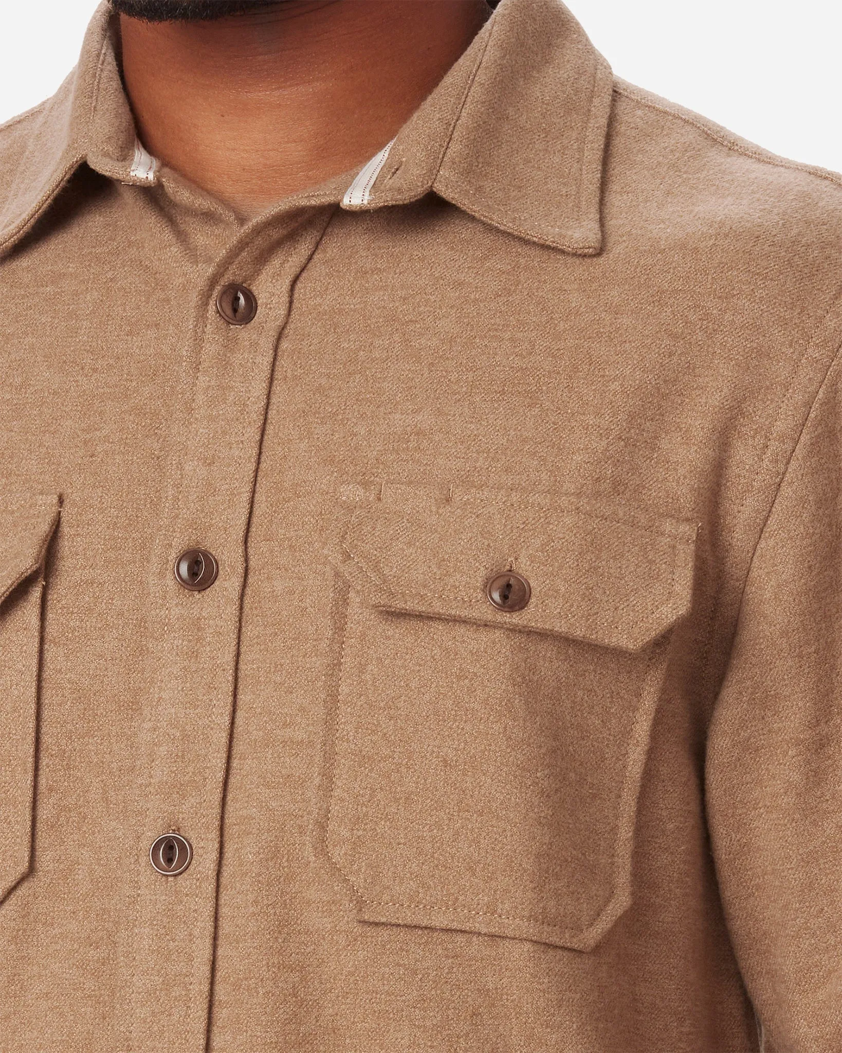Flannel - Utility Shirt - Camel - H3