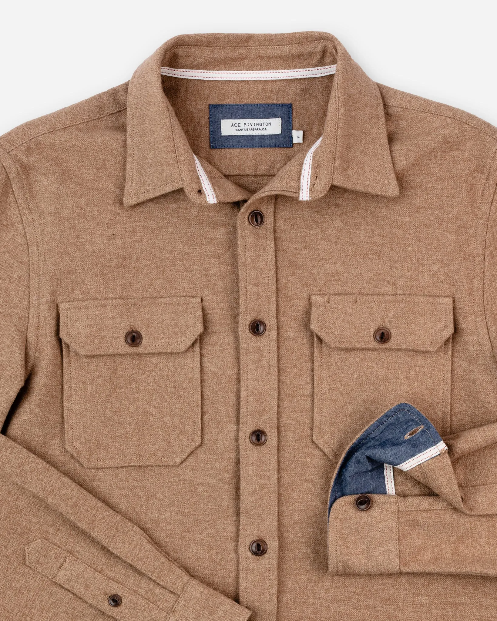 Flannel - Utility Shirt - Camel - H3