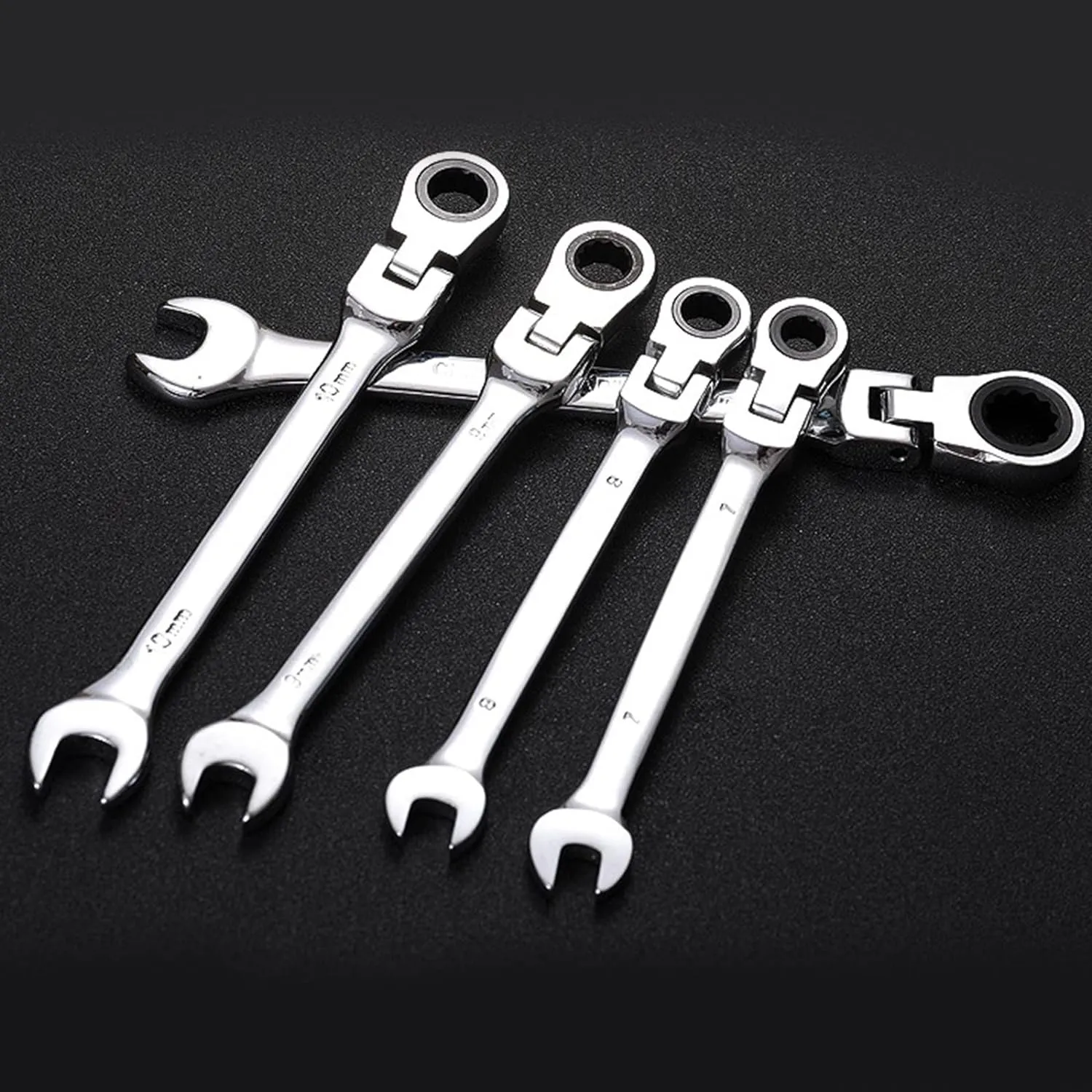 Flexible Head Ratchet Wrench Set