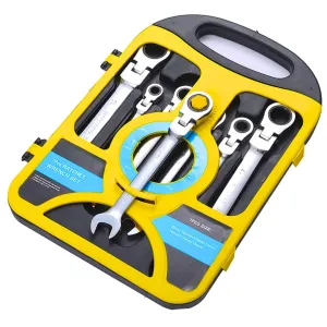 Flexible Head Ratchet Wrench Set