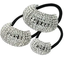Flexible Rhinestone Ponytail Wrap-Around, Medium