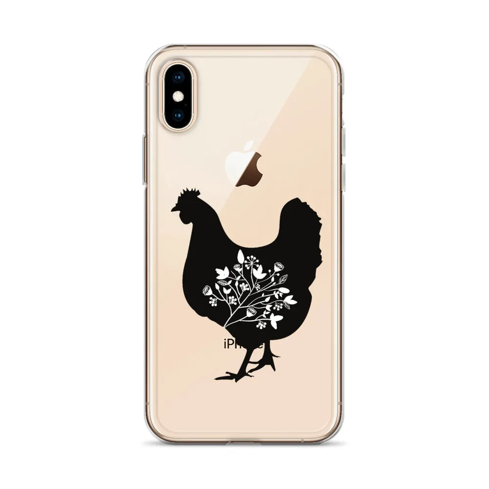 Floral Hen iPhone Case
