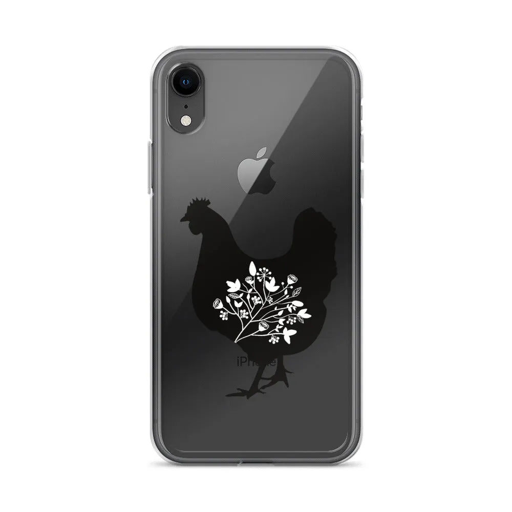 Floral Hen iPhone Case