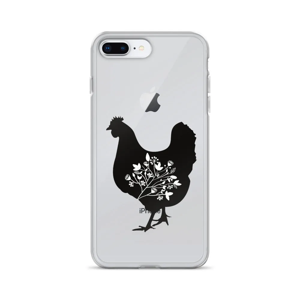 Floral Hen iPhone Case