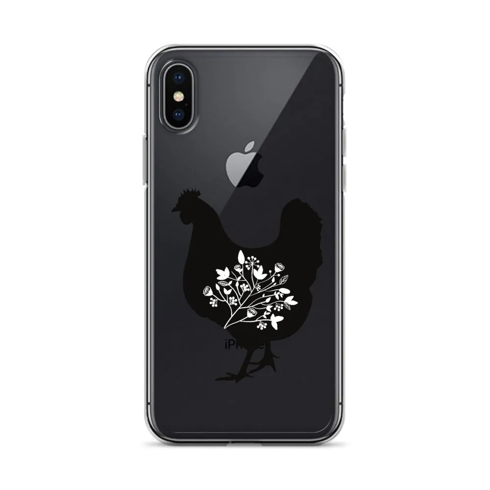 Floral Hen iPhone Case